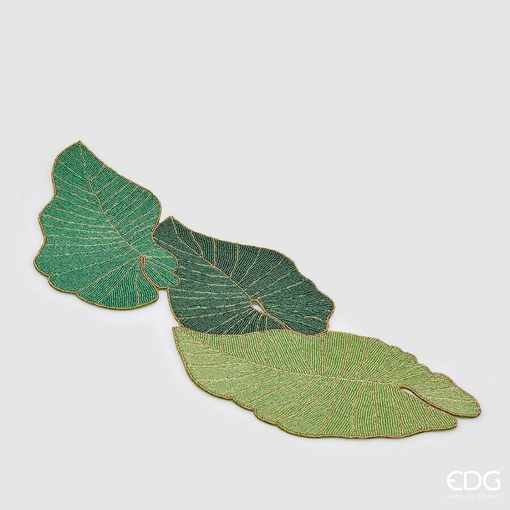 EDG - Runner Green Leaves L 90cm