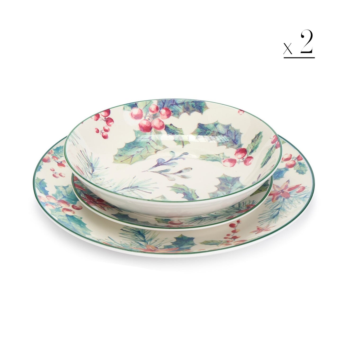 Garden Foggia - Set of plates Holly