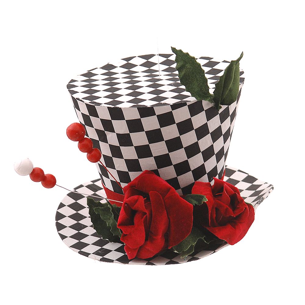 Garden Foggia - Decorazione Cappello check 33cm