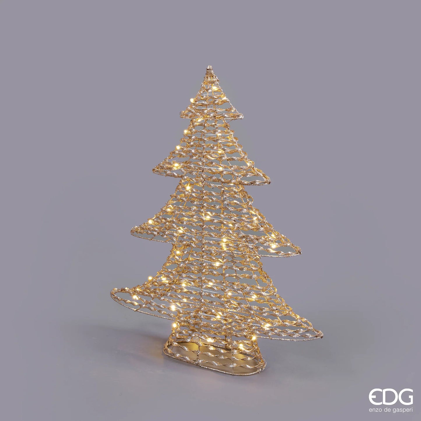 EDG - Stripes Tree Decoration with 60 Microled H58 cm