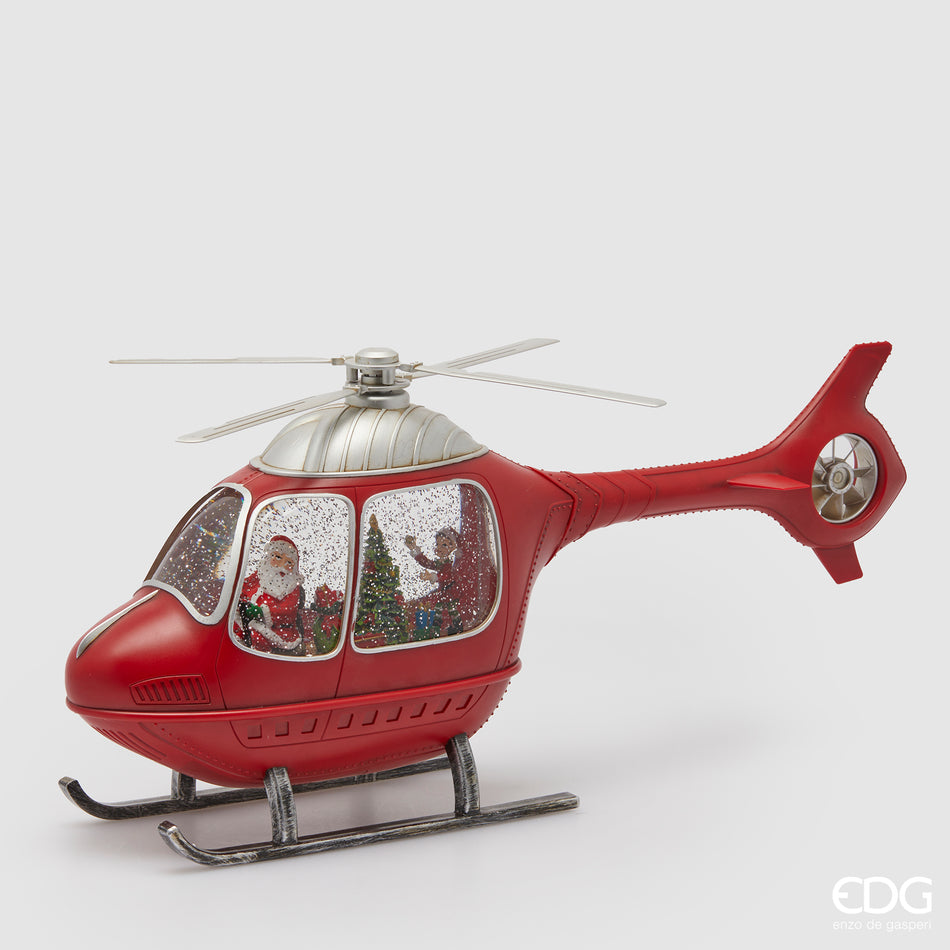 EDG - Santa Claus Helicopter Decoration - Music, Movement and LED