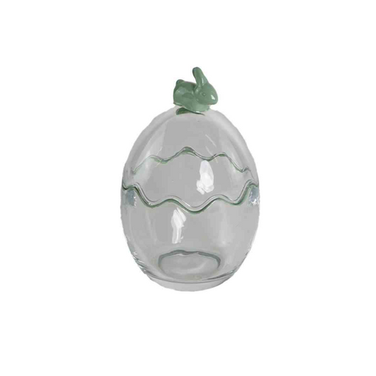 Garden Foggia - Green Glass Egg Container