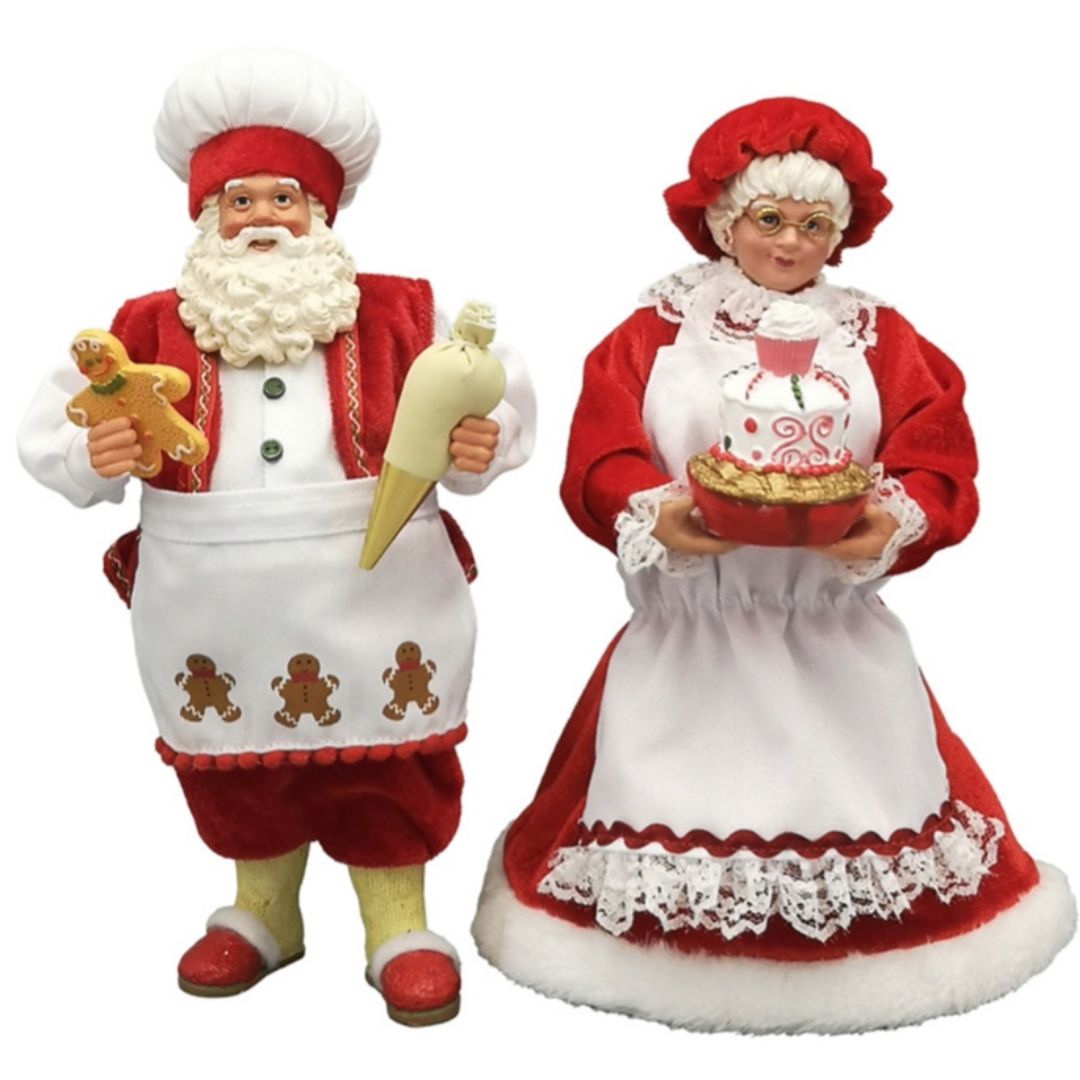 Garden Foggia - Santa and Mother Christmas Candy H 28