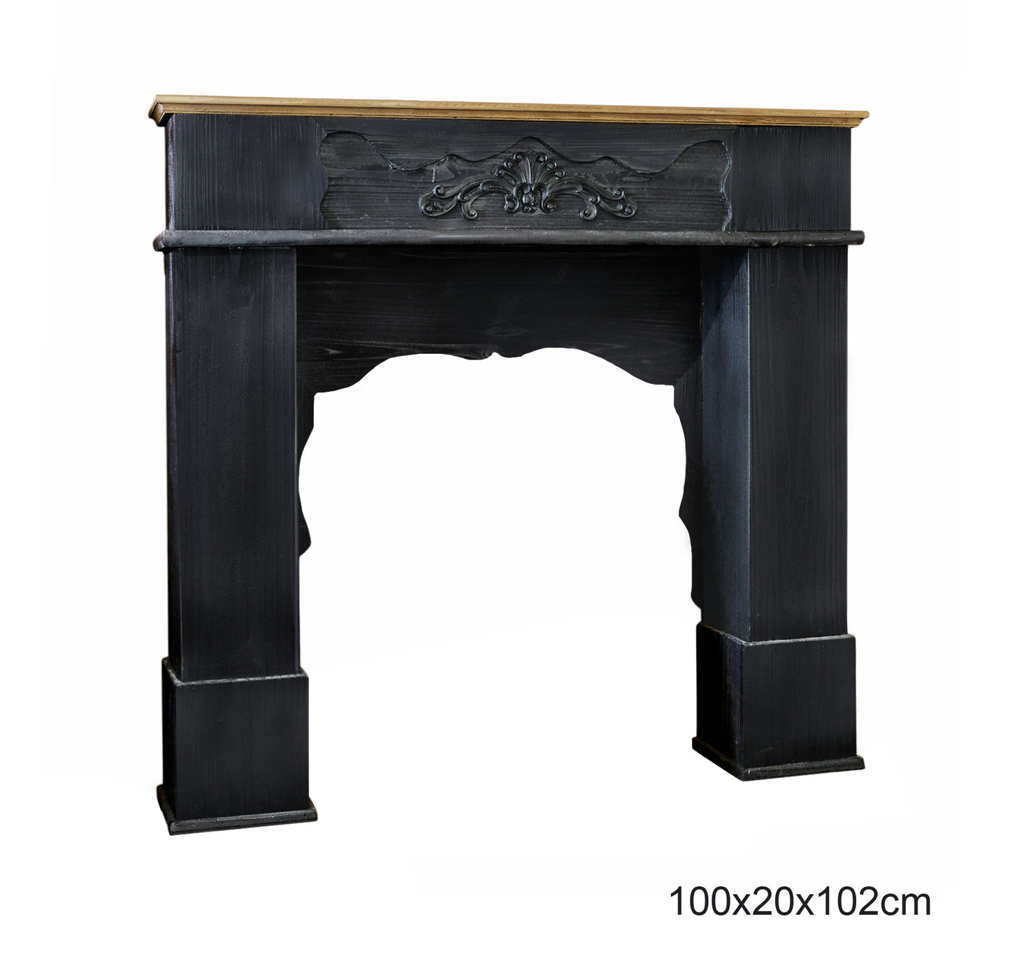 Garden Foggia - Black Fireplace Profile