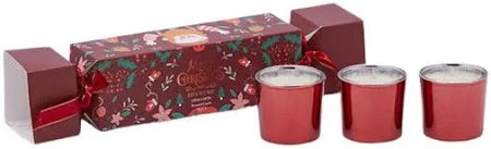 EDG -Set 3 Candele Joyful con Profumo Cinnamon H5 cm